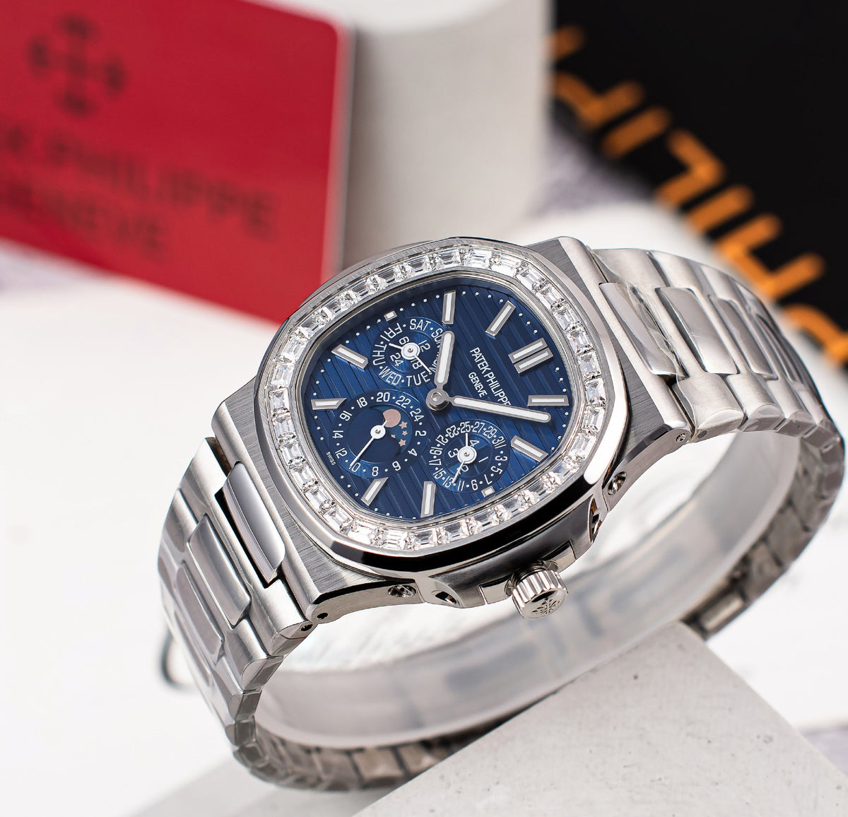 Patek Philippe Watch - Silver & Blue