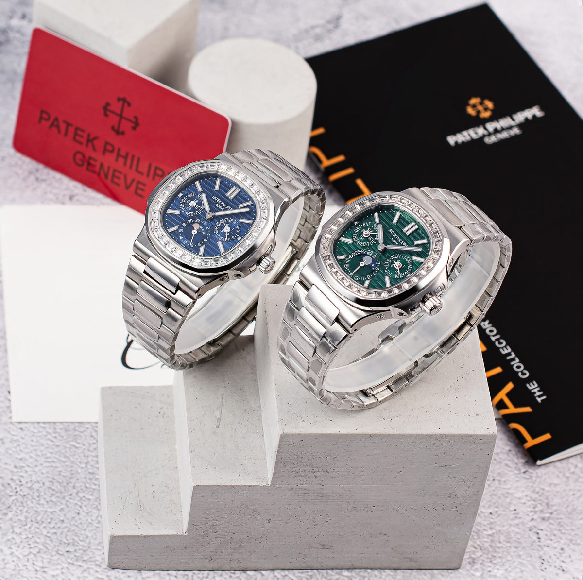 Patek Philippe Watch - Silver & Blue