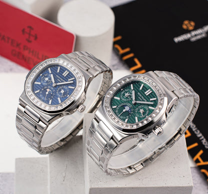 Patek Philippe Watch - Silver & Blue