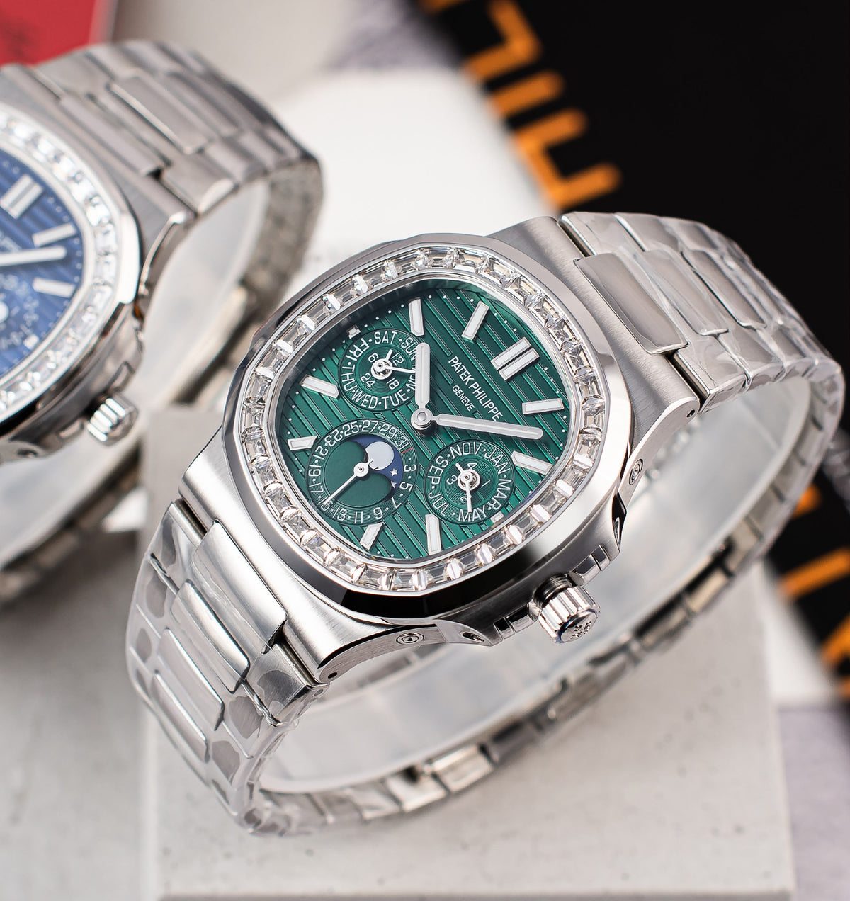 Patek Philippe Watch - Silver & Blue