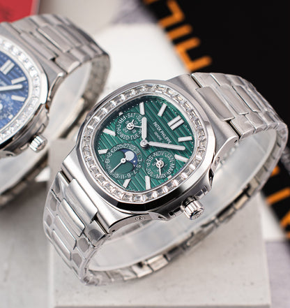 Patek Philippe Watch - Silver & Blue