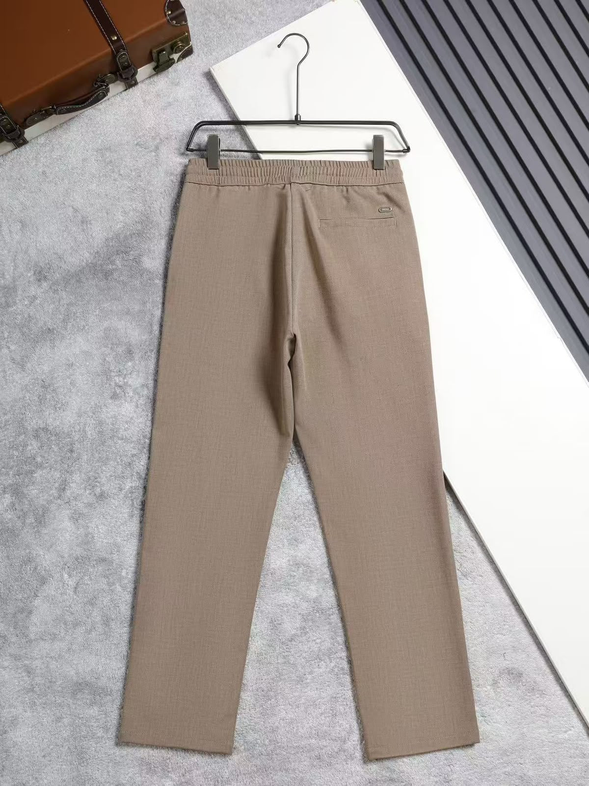 Zegna Drawstring-Waist Pants - Black, Light Beige, Beige