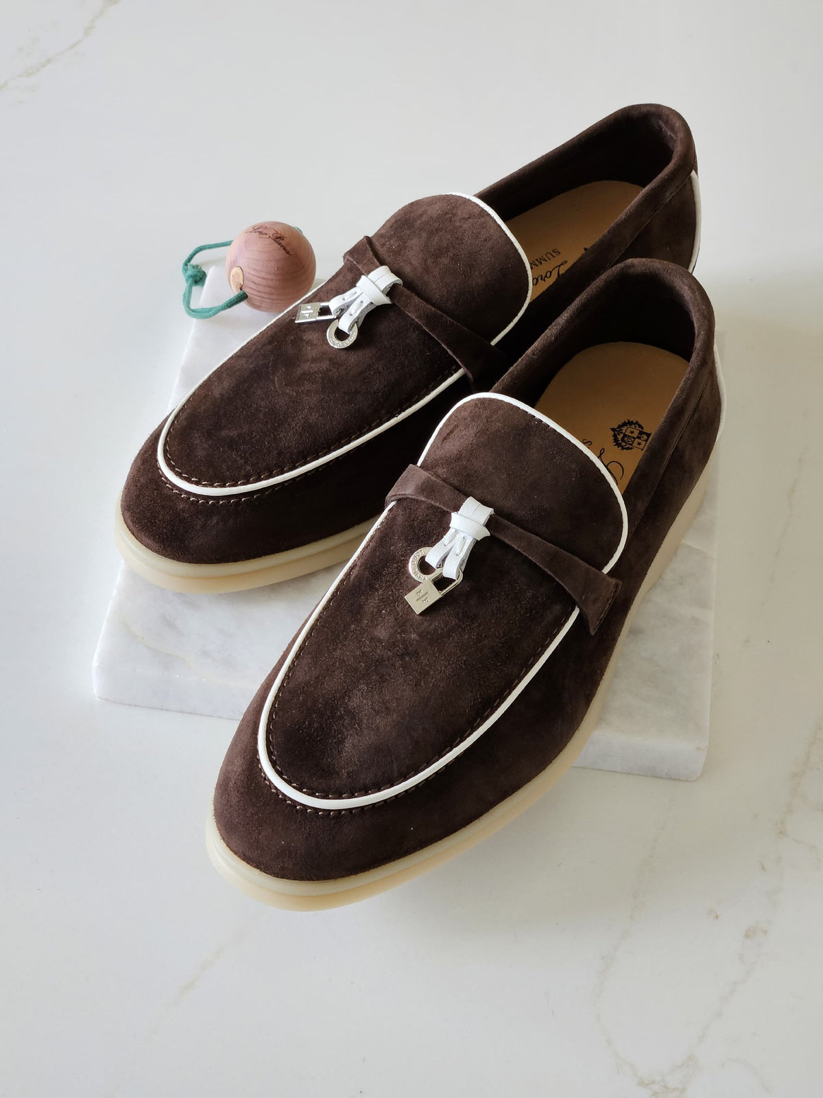 Loro Piana Apron Loafers - Brown