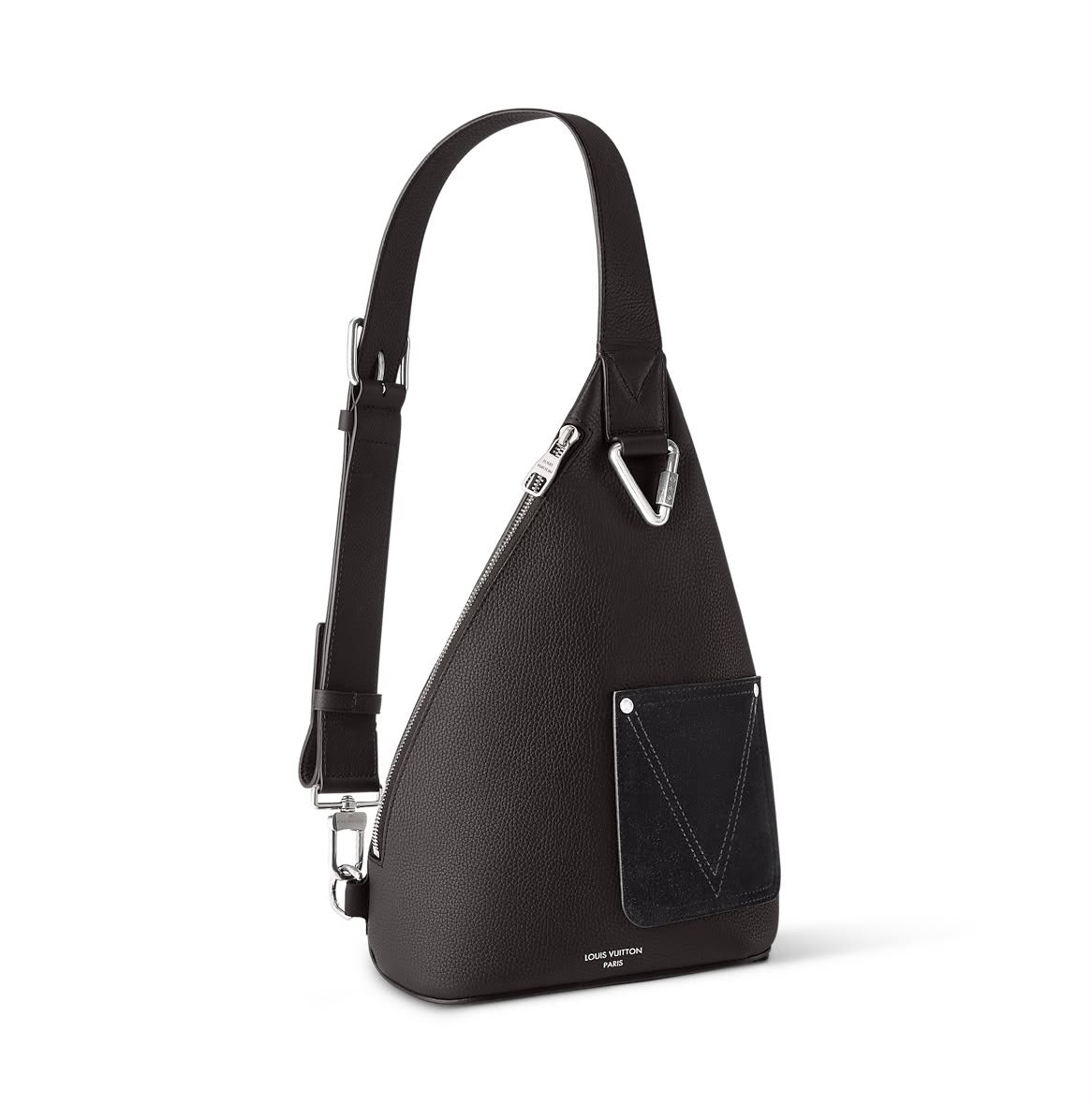 Louis Vuitton Triangle Sling Crossbody Bag - Black