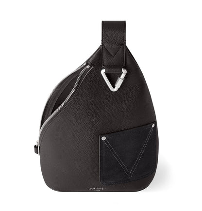 Louis Vuitton Triangle Sling Crossbody Bag - Black