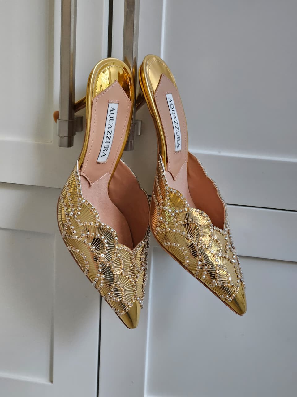 Aquazzura Heels - Gold