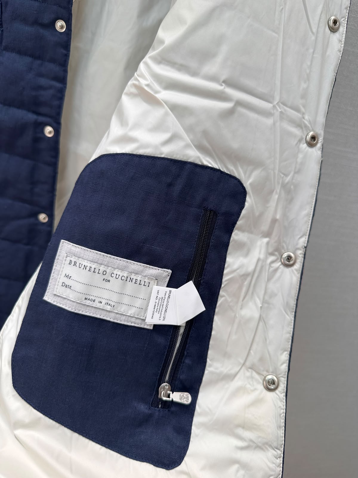 Brunello Cucinelli Quilted Vest - Navy