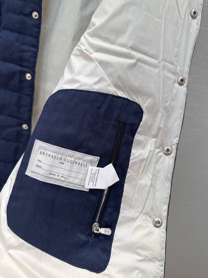 Brunello Cucinelli Quilted Vest - Navy