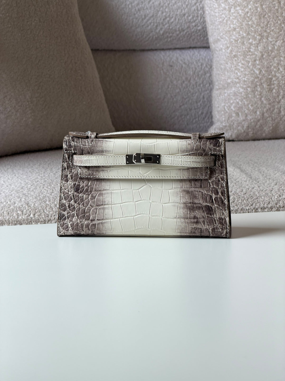 Hermès Clutch - Brown & White