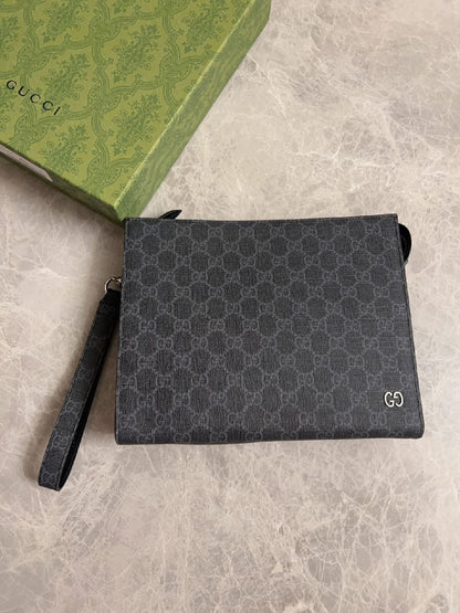 Gucci Clutch - Grey Monogram