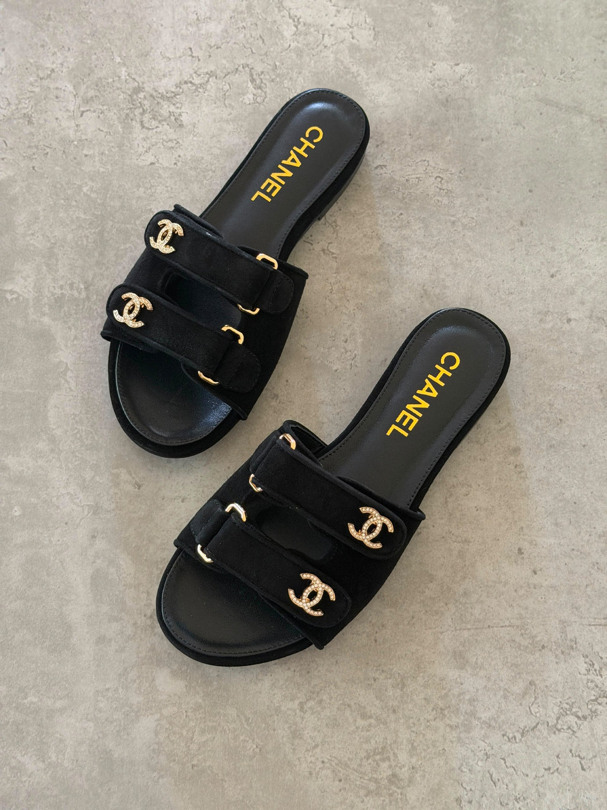 Chanel Slippers - Black