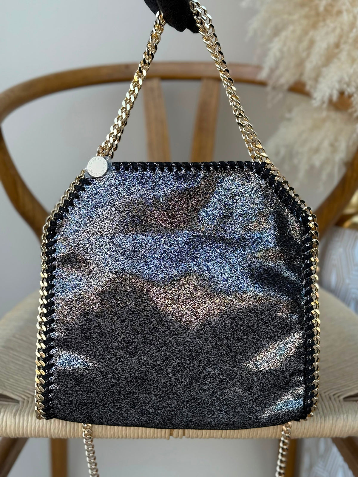 Stella McCartney Foldover Shoulder Bag - Black
