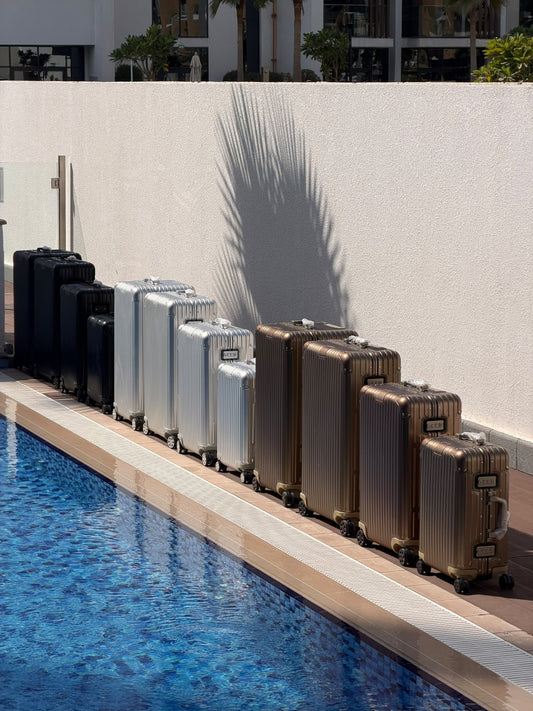 Rimowa Suitcase - Black, Brown, Silver
