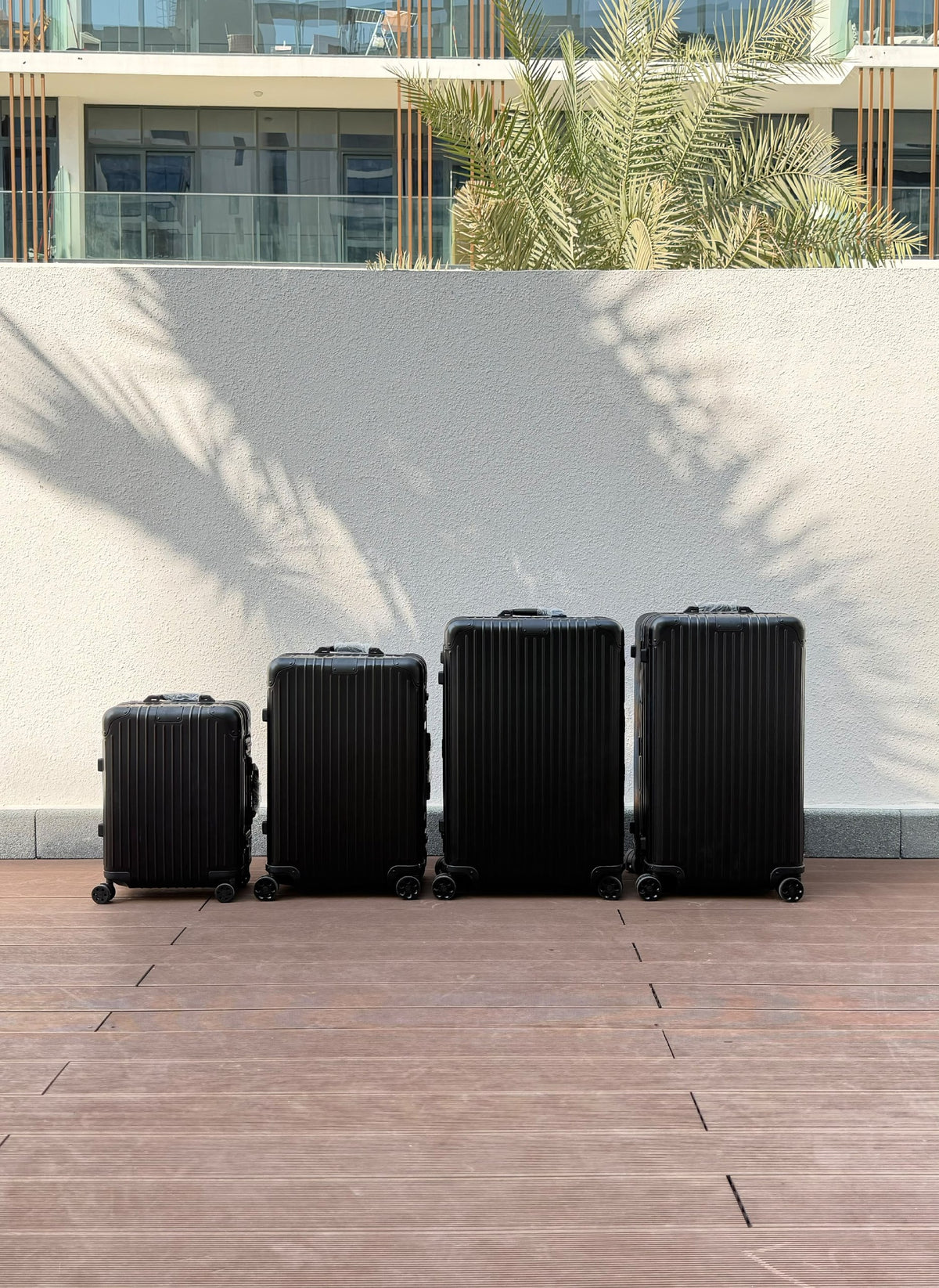 Rimowa Suitcase - Black, Brown, Silver