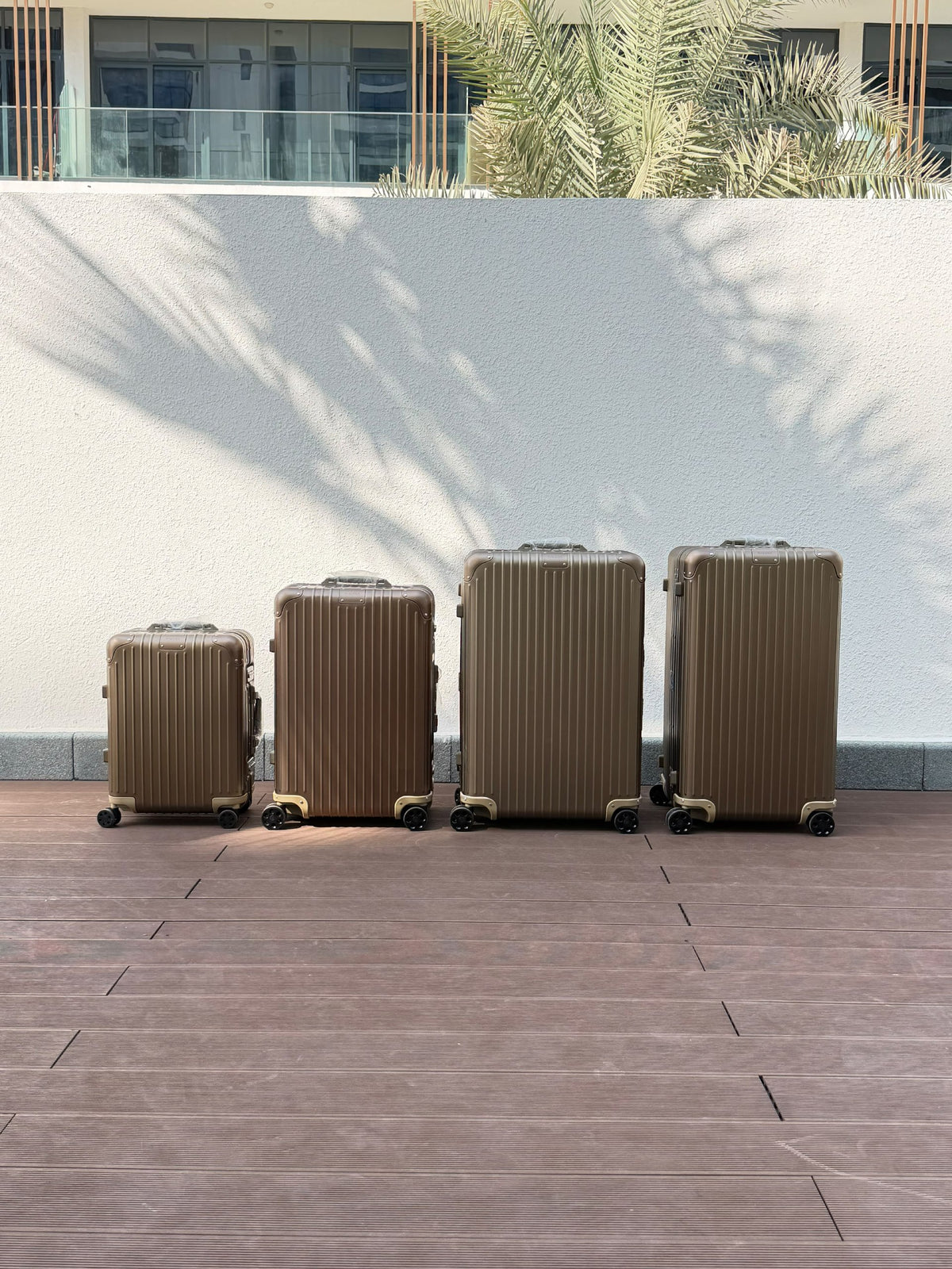 Rimowa Suitcase - Black, Brown, Silver