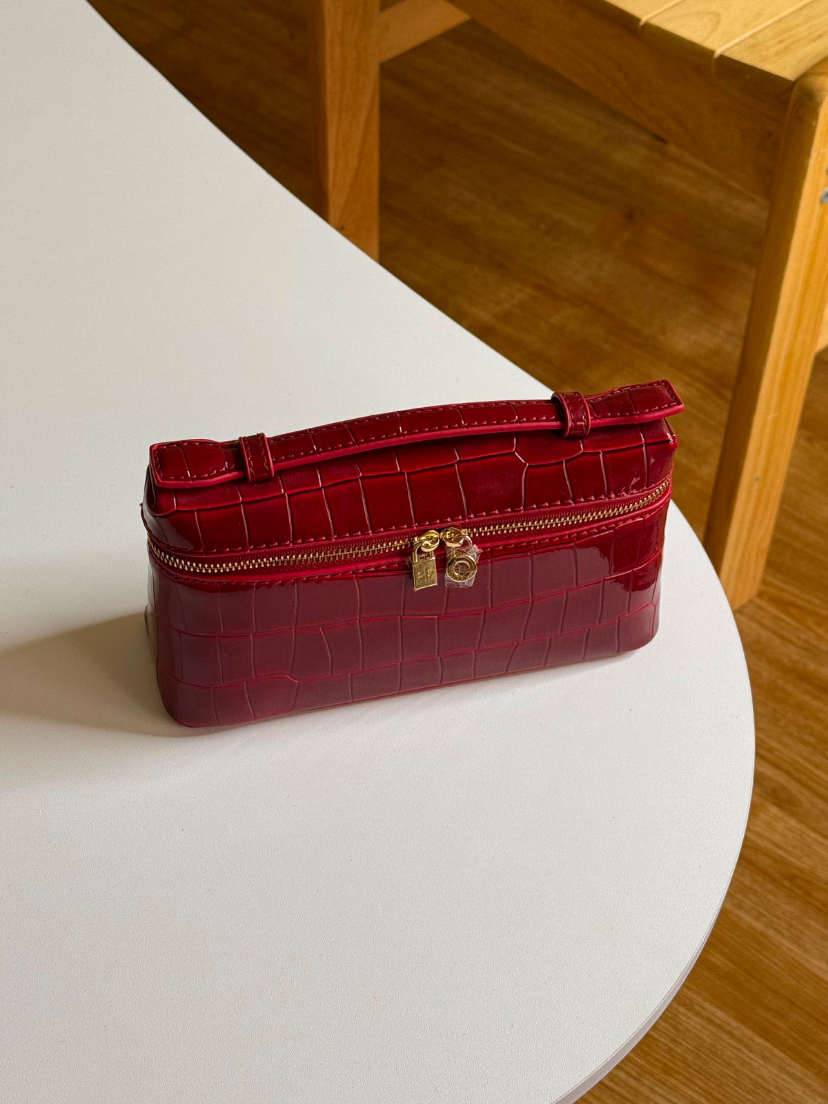 Loro Piana Handbag - Burgundy Embossed