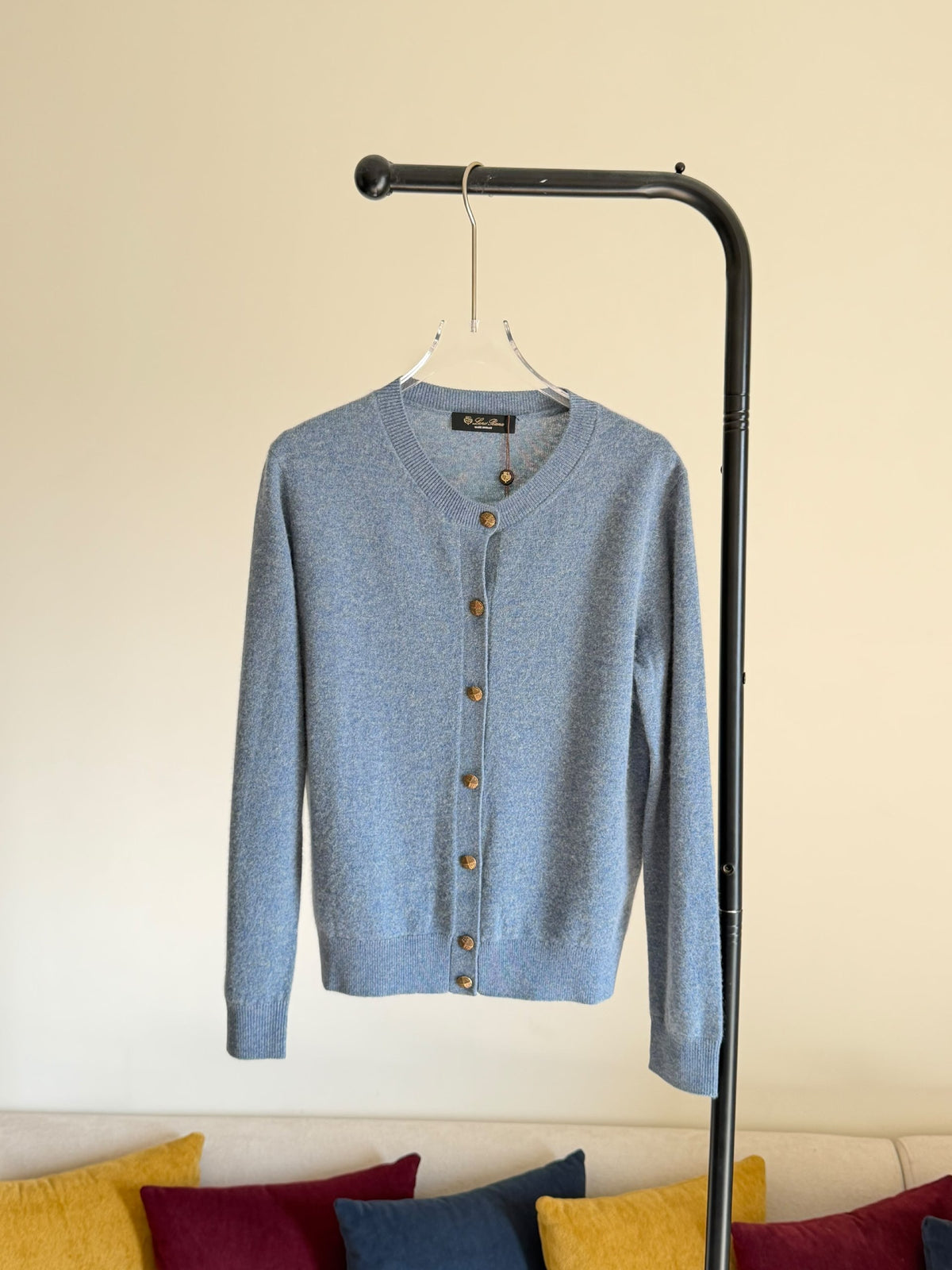 Loro Piana Cardigan - Beige, Light Blue