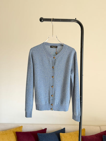 Loro Piana Cardigan - Beige, Light Blue