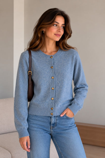 Loro Piana Cardigan - Beige, Light Blue