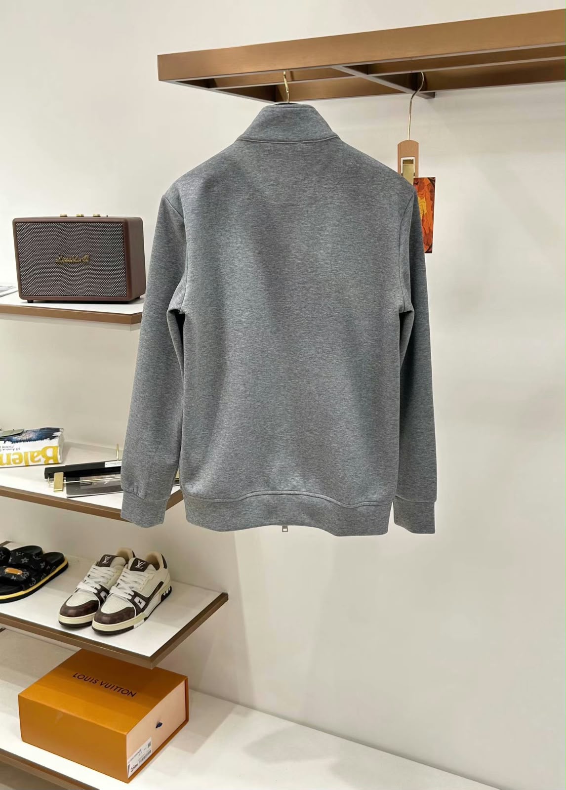 Hermes Zip-Front Tracksuit - Grey