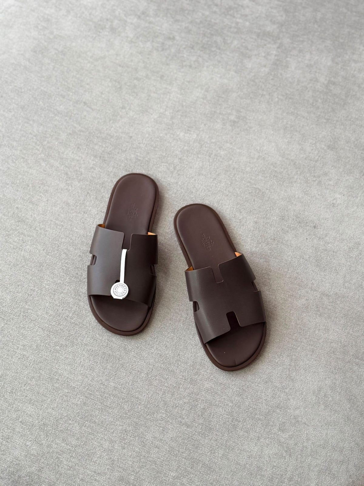 Hermès Slippers - Brown, White, Black
