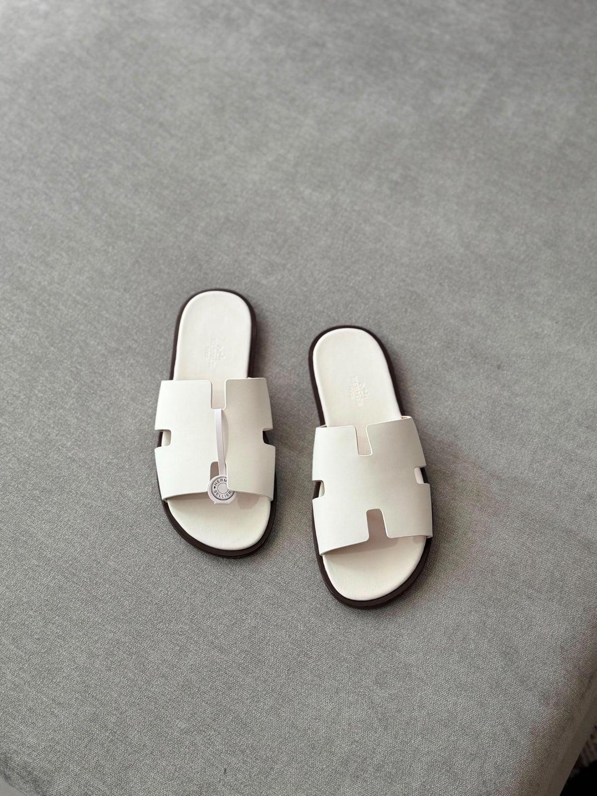Hermès Slippers - Brown, White, Black