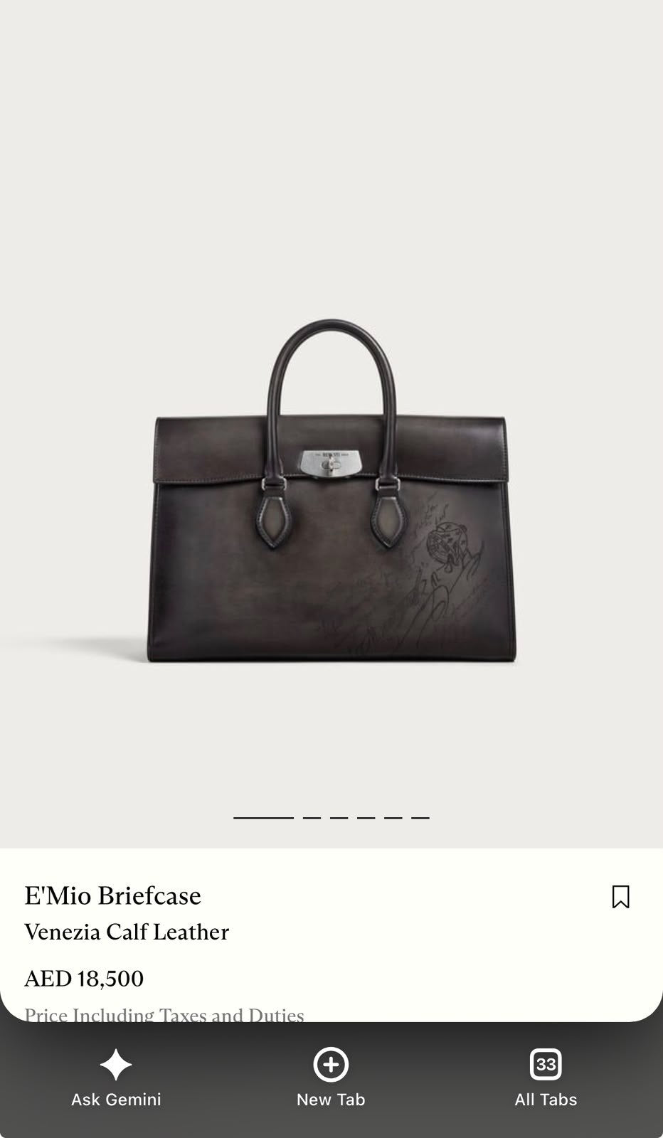 Berluti Briefcase - Black