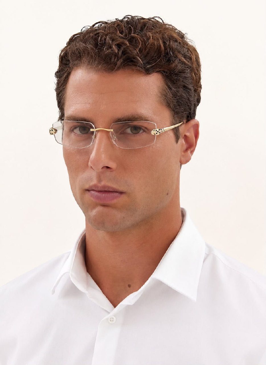 Cartier Sunglasses - Gold & Clear