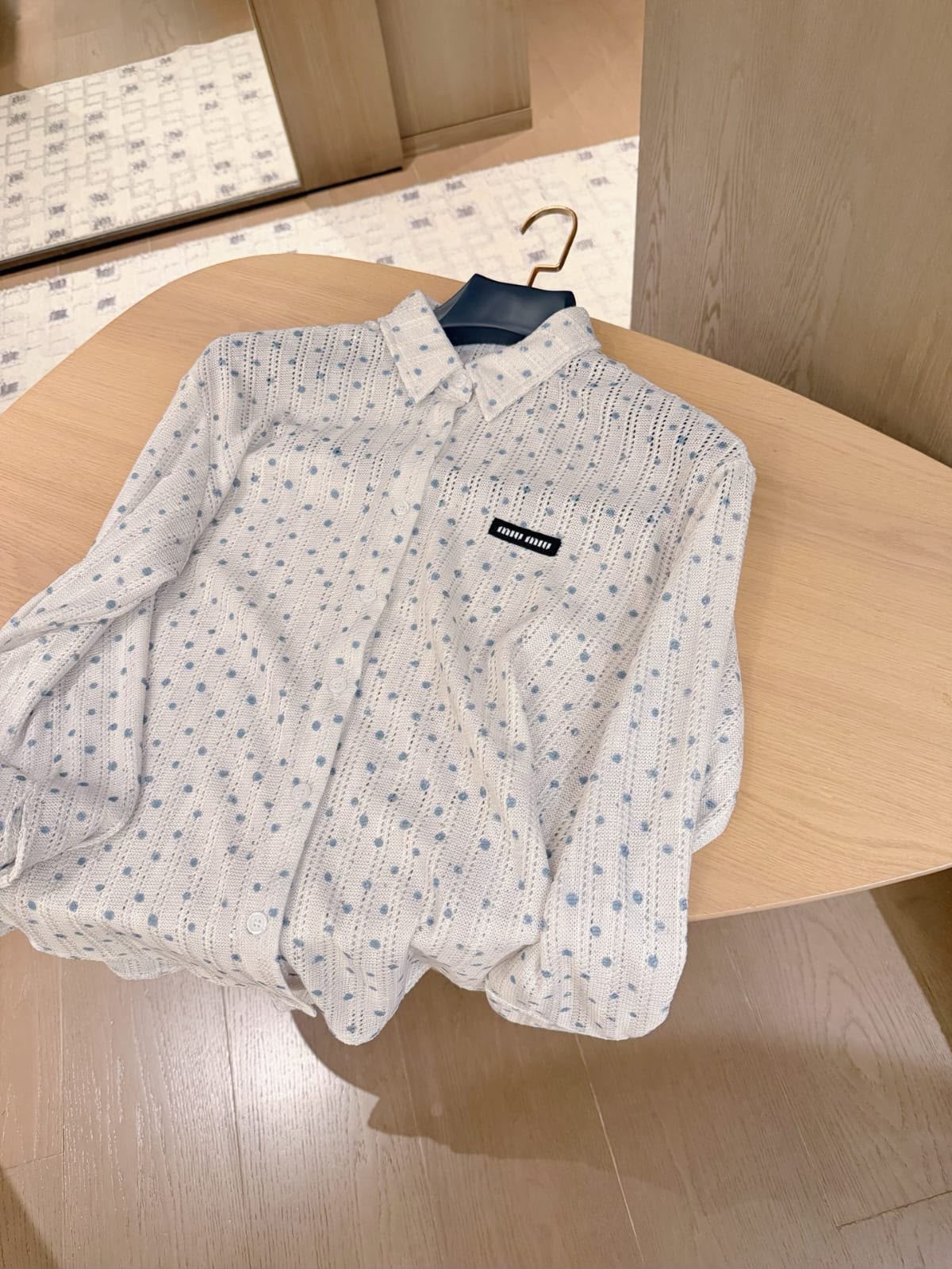 Miu Miu Polo Sweater - White