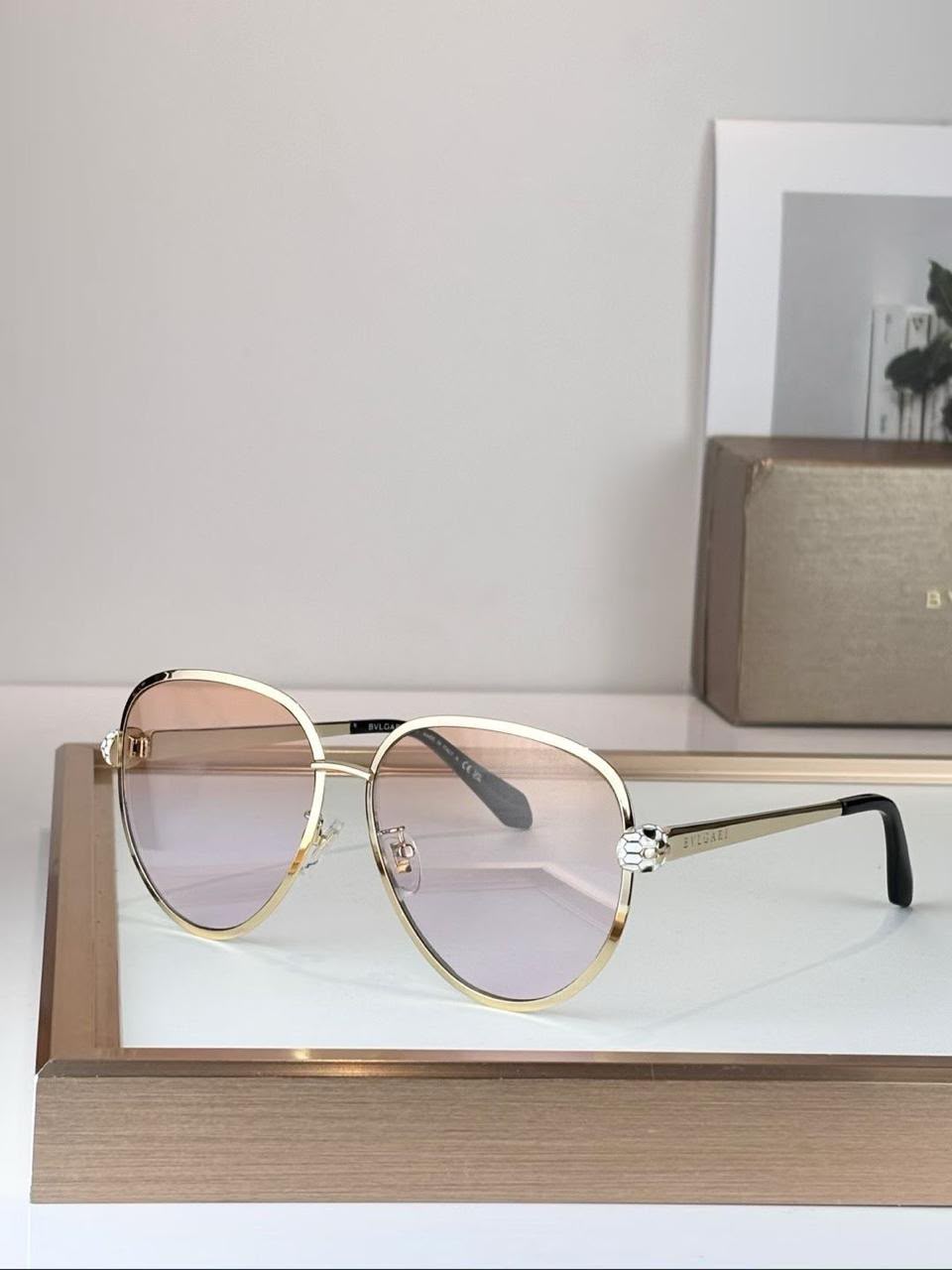 Bulgari Openwork-Detail Sunglasses - 