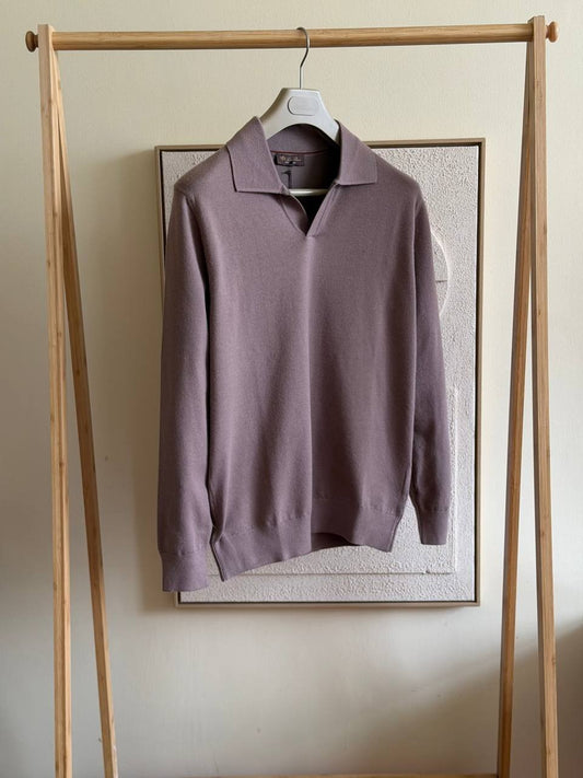 Loro Piana Polo Sweater - Purple