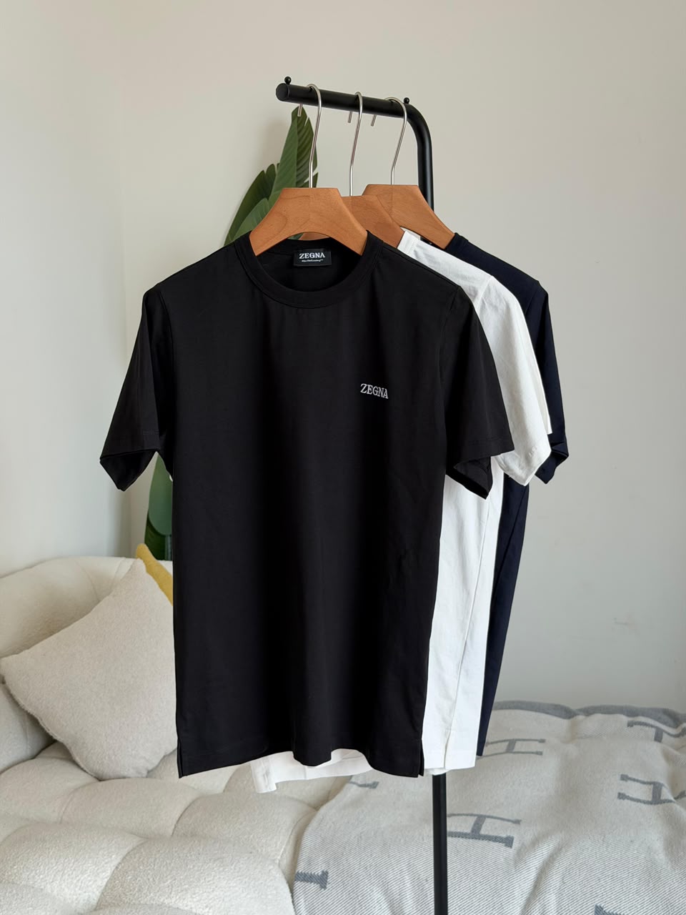 Zegna T-Shirt - Black, Navy, White
