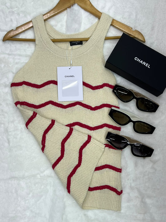 Chanel Knitted T-Shirt - White