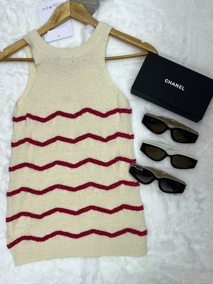 Chanel Knitted T-Shirt - White