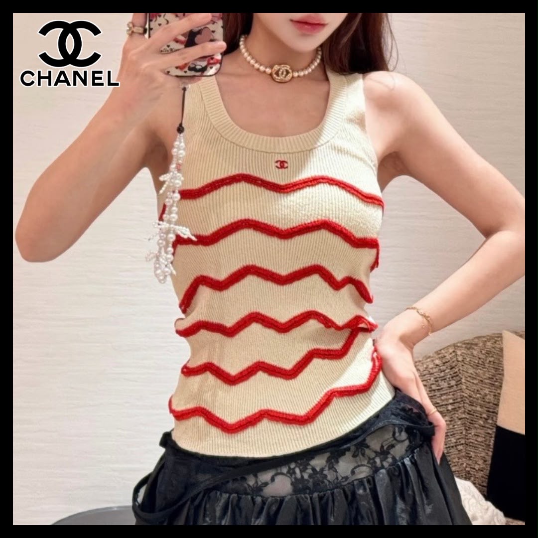 Chanel Knitted T-Shirt - White