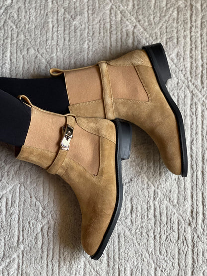 Hermès Boots - Beige, Black