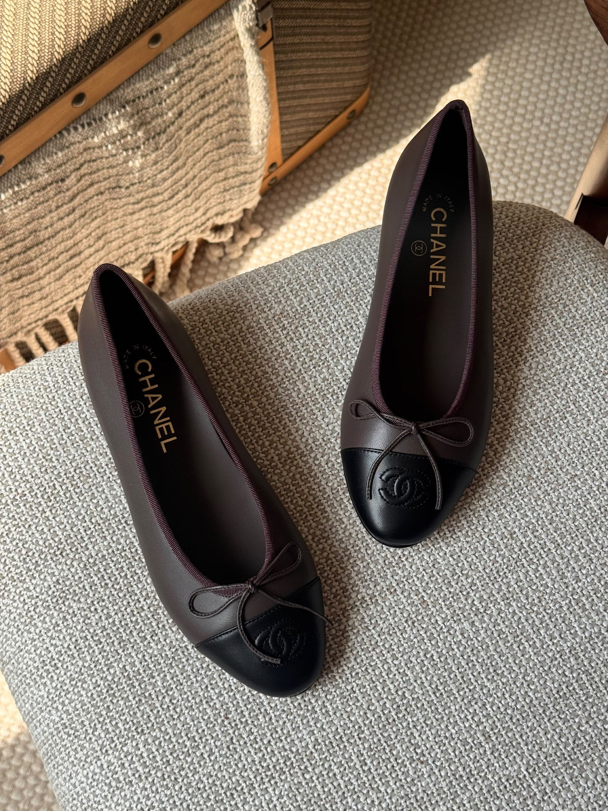 Chanel Ballerina - Brown & Black