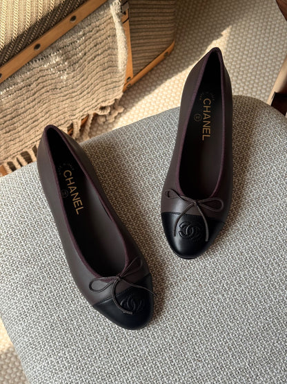 Chanel Ballerina - Brown & Black