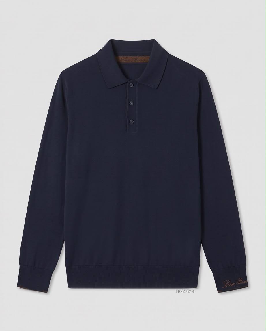 Loro Piana Polo Sweater - Navy