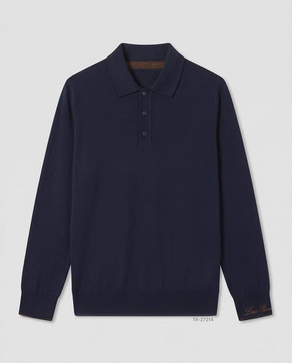 Loro Piana Polo Sweater - Navy