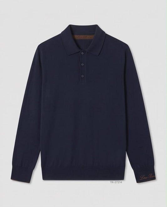 Loro Piana Polo Sweater - Navy