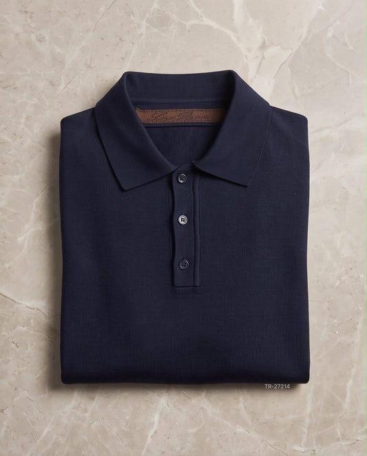 Loro Piana Polo Sweater - Navy