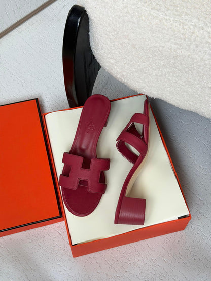 Hermès Heels - Burgundy