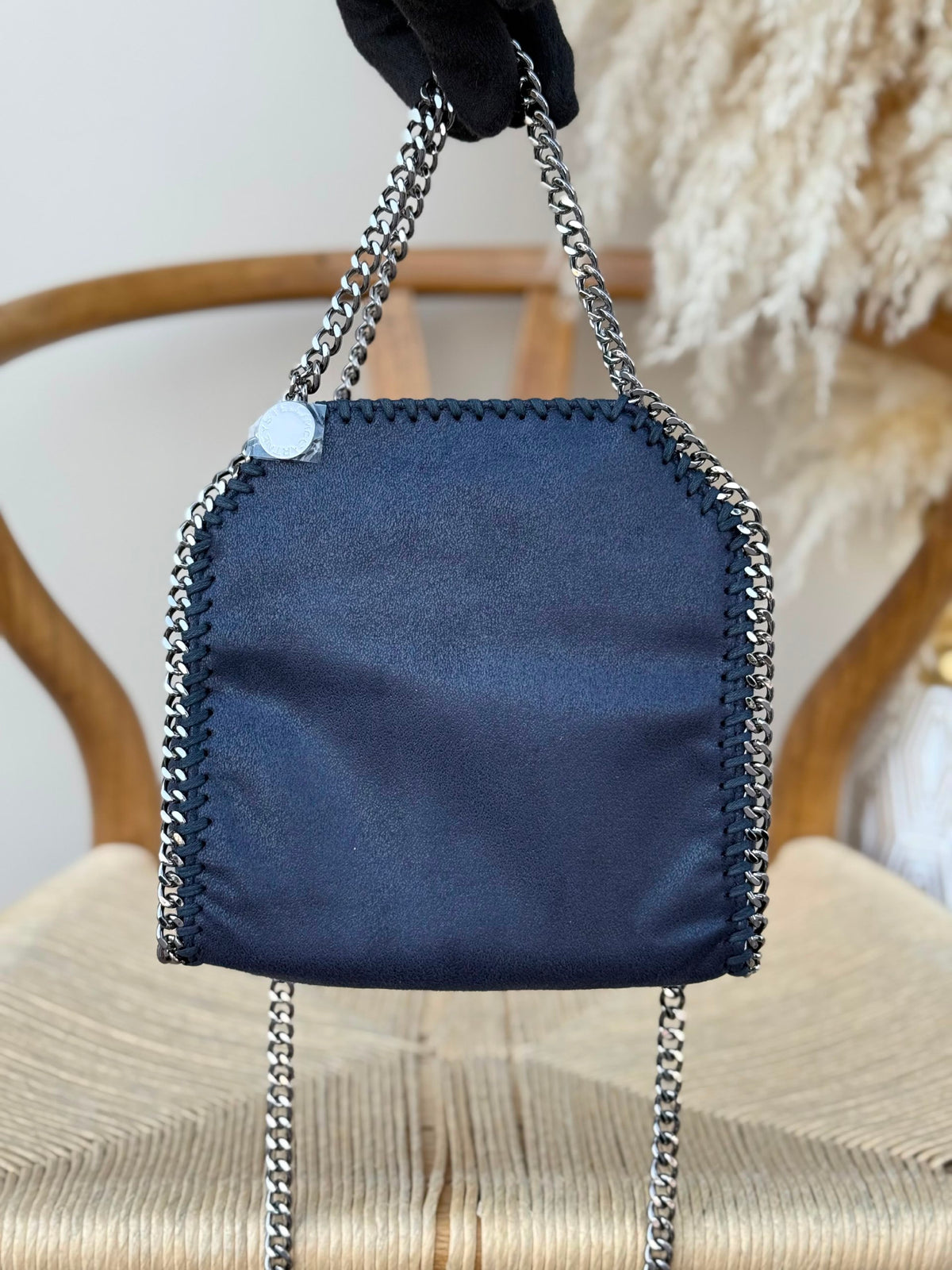 Stella McCartney Chain-Trim Tote Bag - Navy