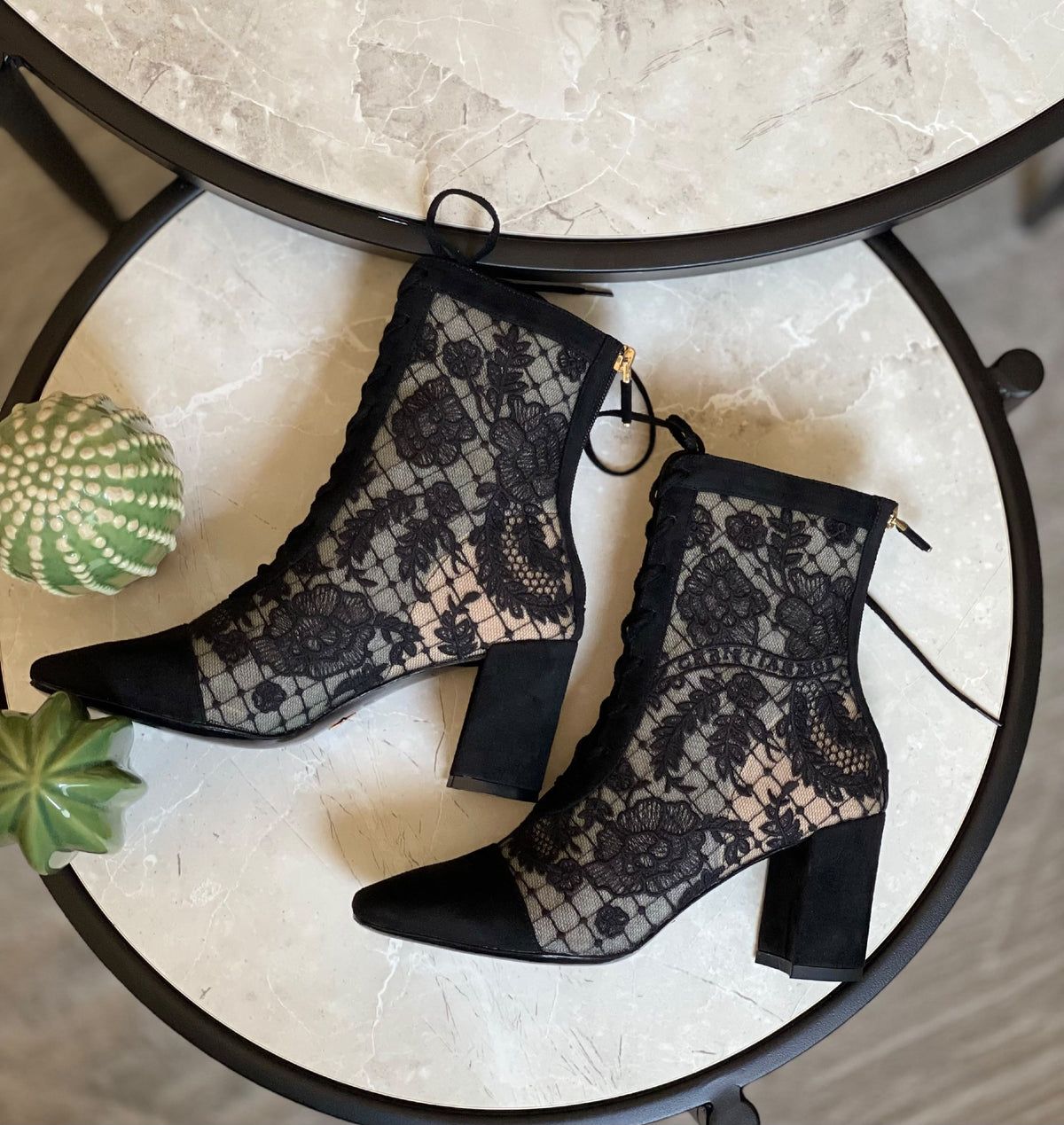 Dior Heels - Black & Beige