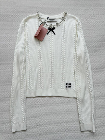 Miu Miu Sweater - White