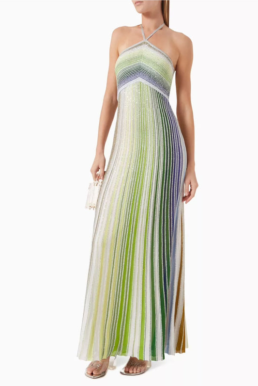 Missoni Striped Halter Dress - Multi