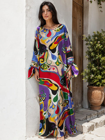 Emilio Pucci Bell-Sleeve Dress - Multi