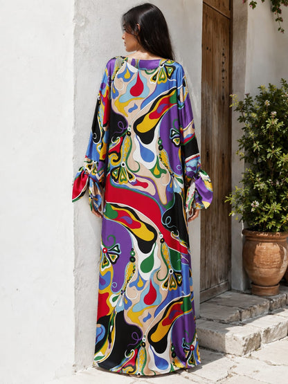 Emilio Pucci Bell-Sleeve Dress - Multi