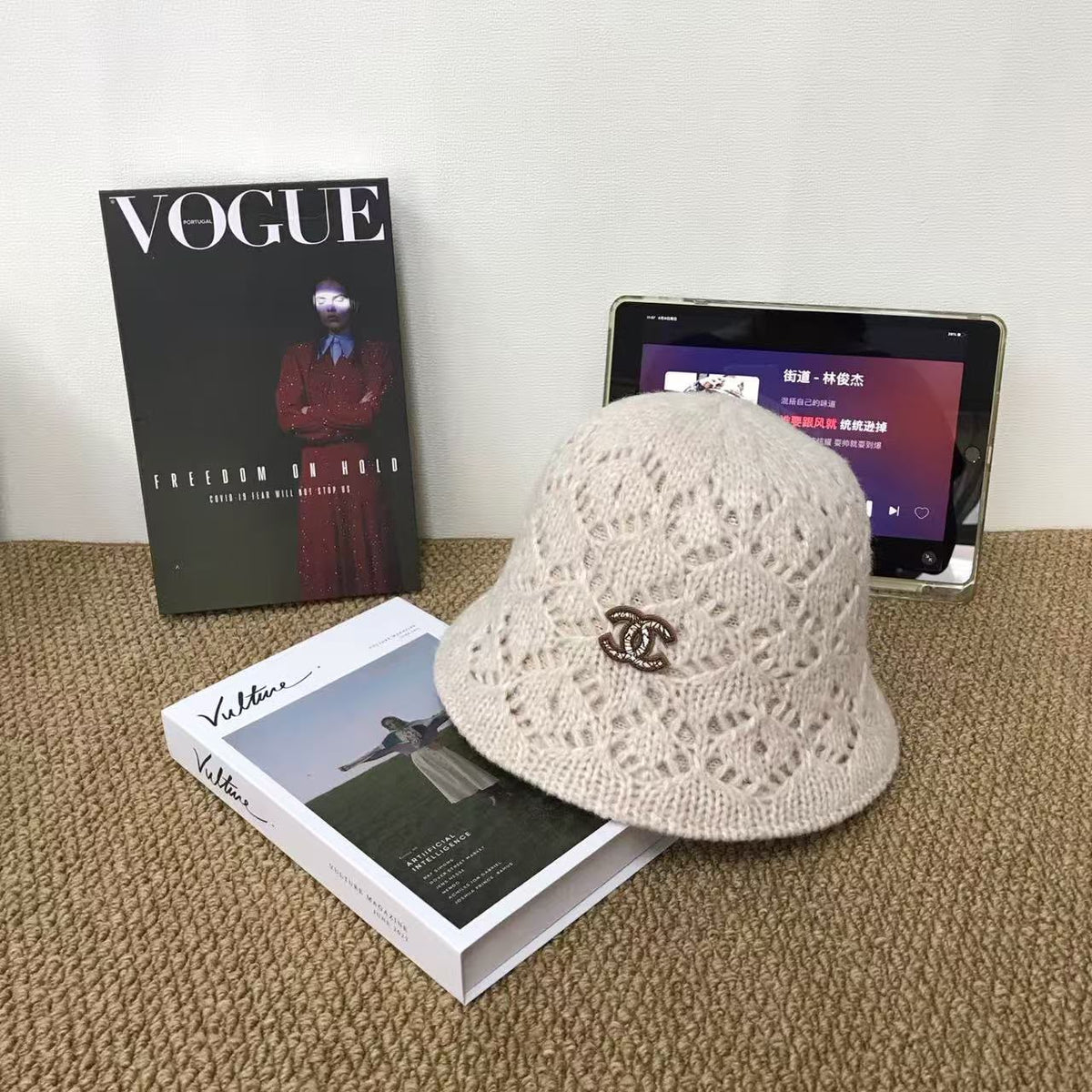 Chanel Hat - Beige